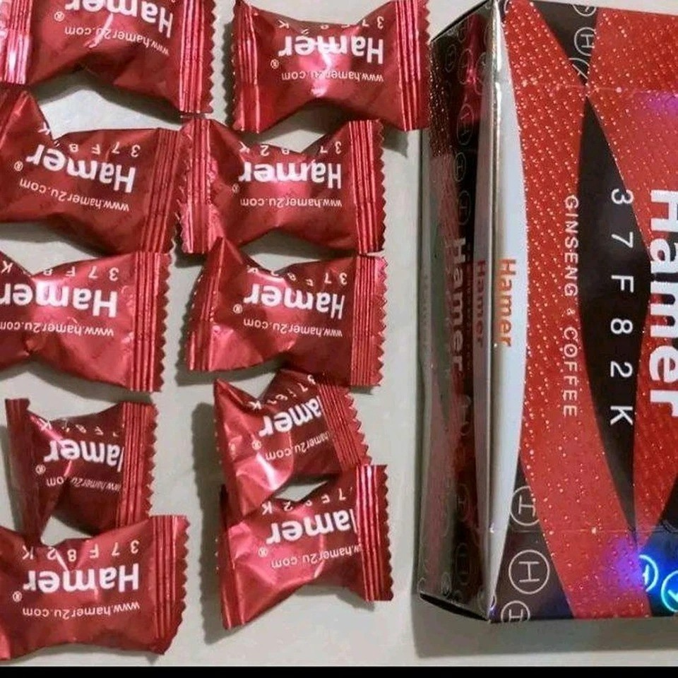 Hamer Coffee Gingseng Candy 1 Box 30 pcs.
