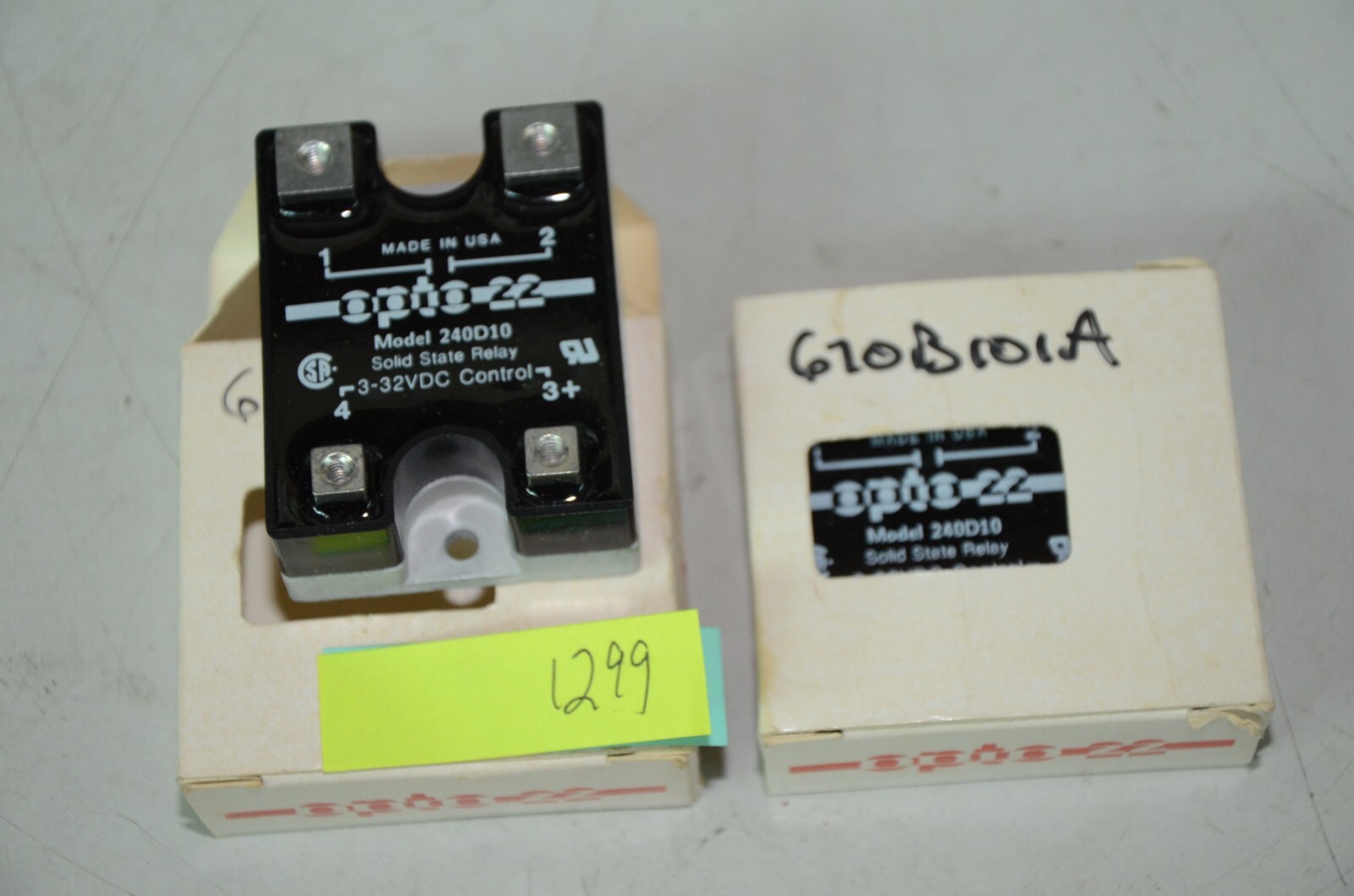 OPTO 22 240D10 3-32 Volts DC Solid State Relay Lot of 2 New Open Box Opto22