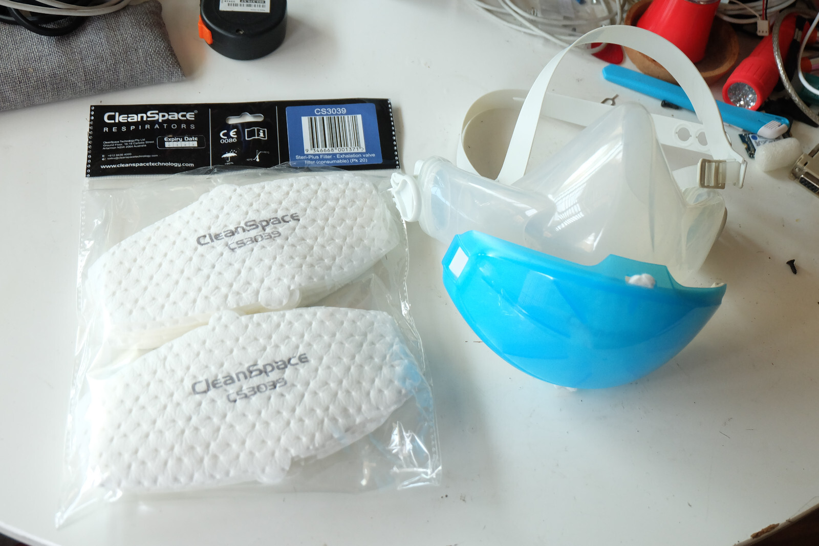 CleanSpace CS3005 Half Mask (Large) for HALO PAPR + exhalation filters