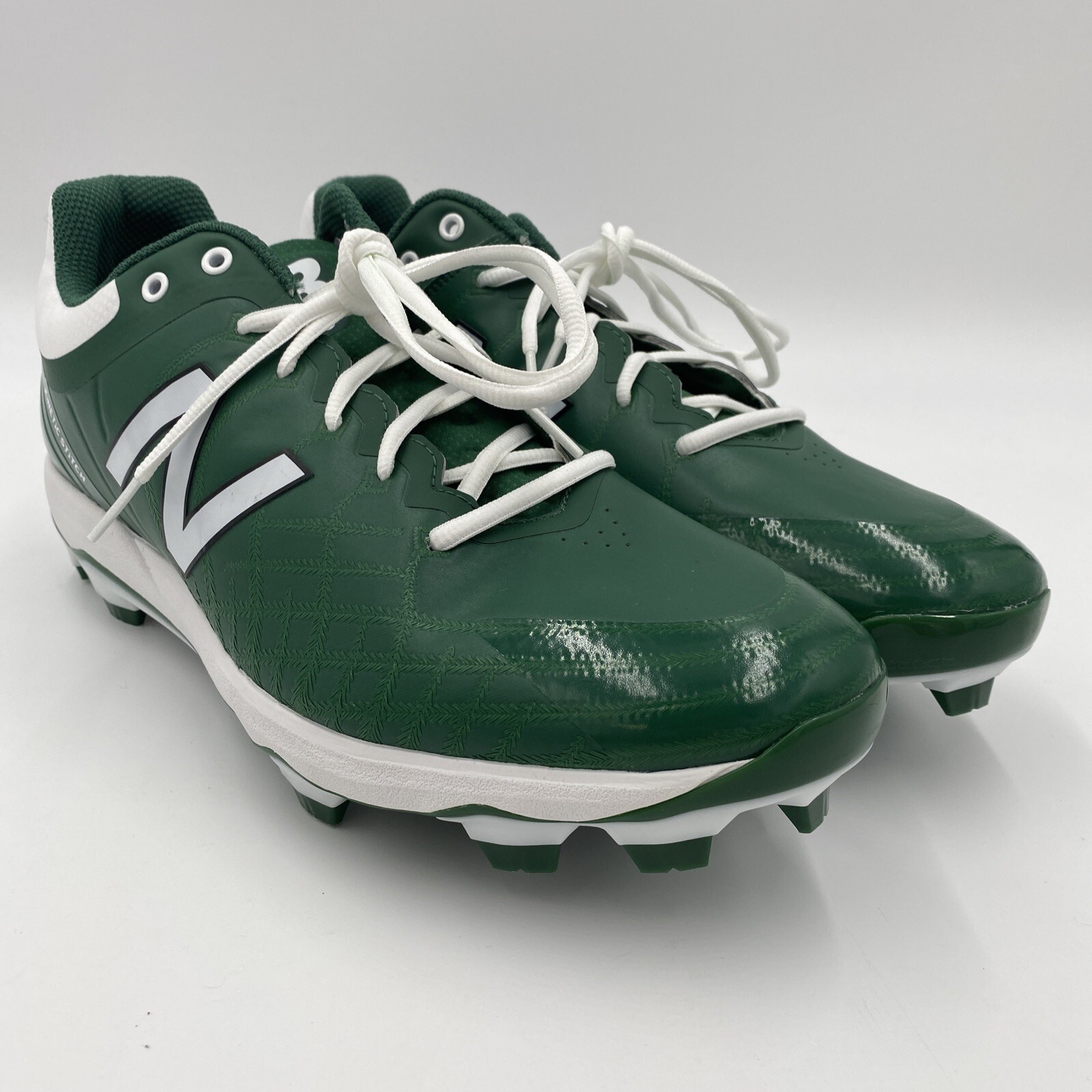 New Balance Men Sz14 PL4040F5 4040 F5 Molded Low Baseball Cleats Green/White-NEW