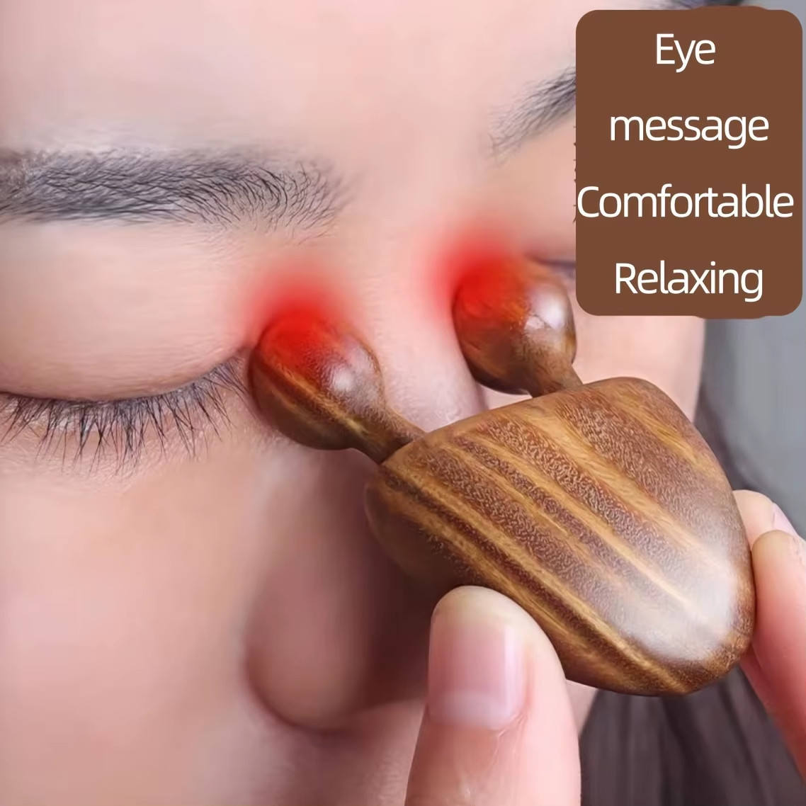 1pc Sandalwood Face Massager Nose & Face Massager - Eye Relief Tool Snail Facial