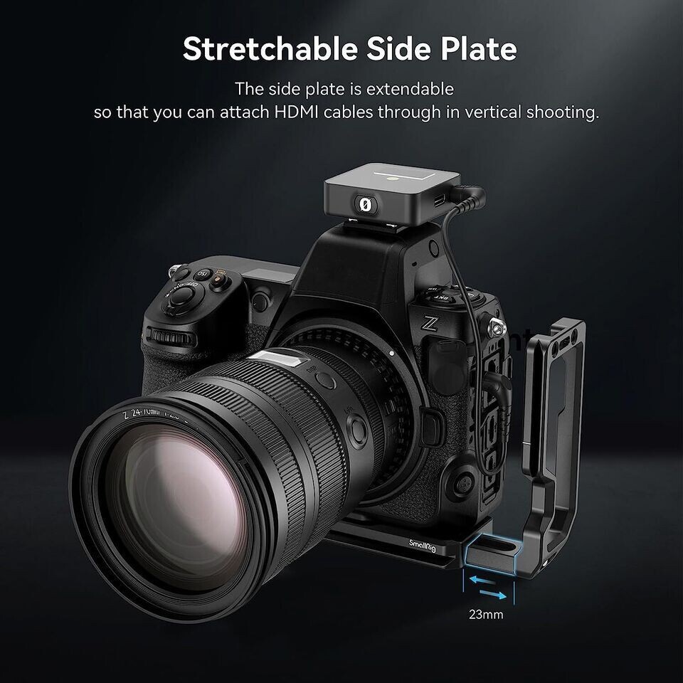 SmallRig Z 8 L-Bracket for Nikon Camera Quick Release L-Shape Mount Plate 3942