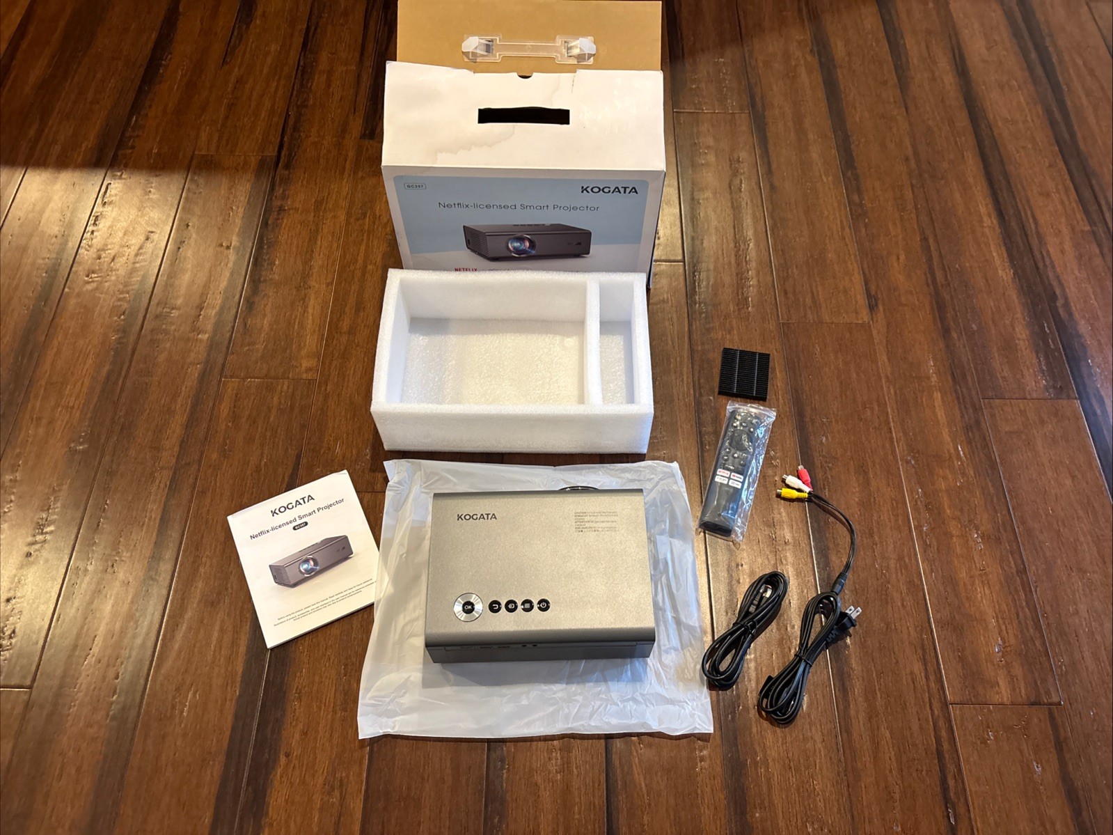KOGATA GC357 Netflix Smart Projector 4K 1200ANSI WiFi Dolby GM *Open-box/New*
