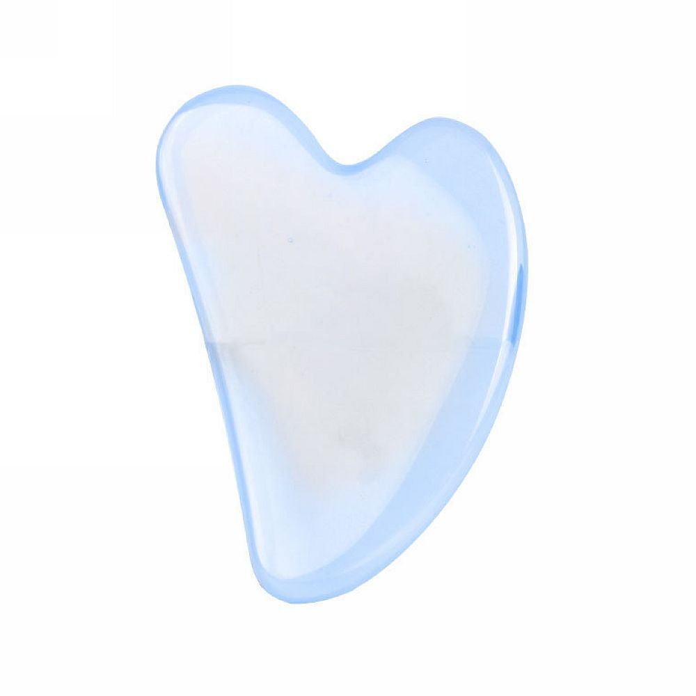 Crystal white opalite heart Gua Sha board Tool scraping board SPA Massage Tool