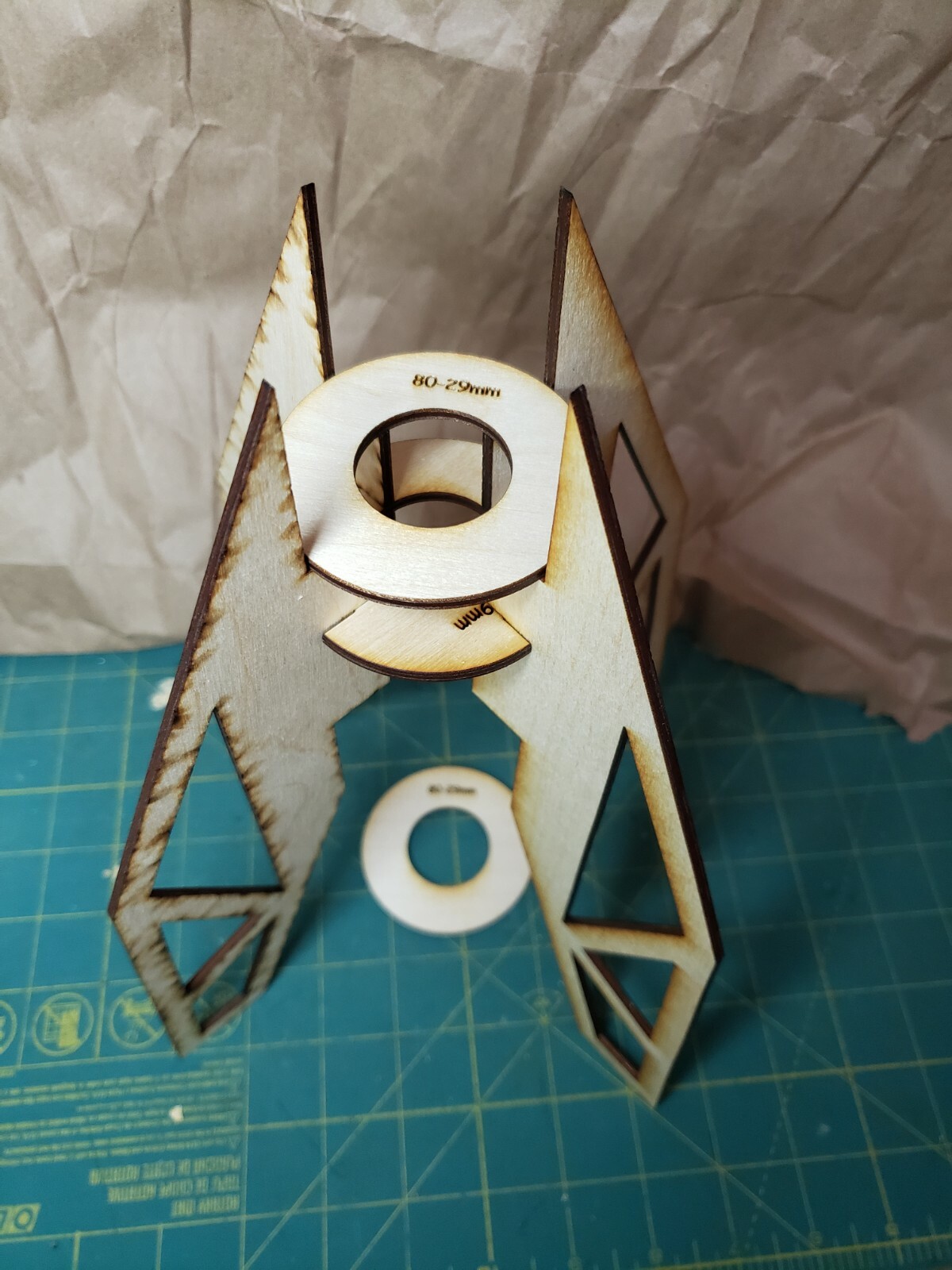 Plywood fins and ring upgrade for Estes Super Big Bertha Model Rocket kit
