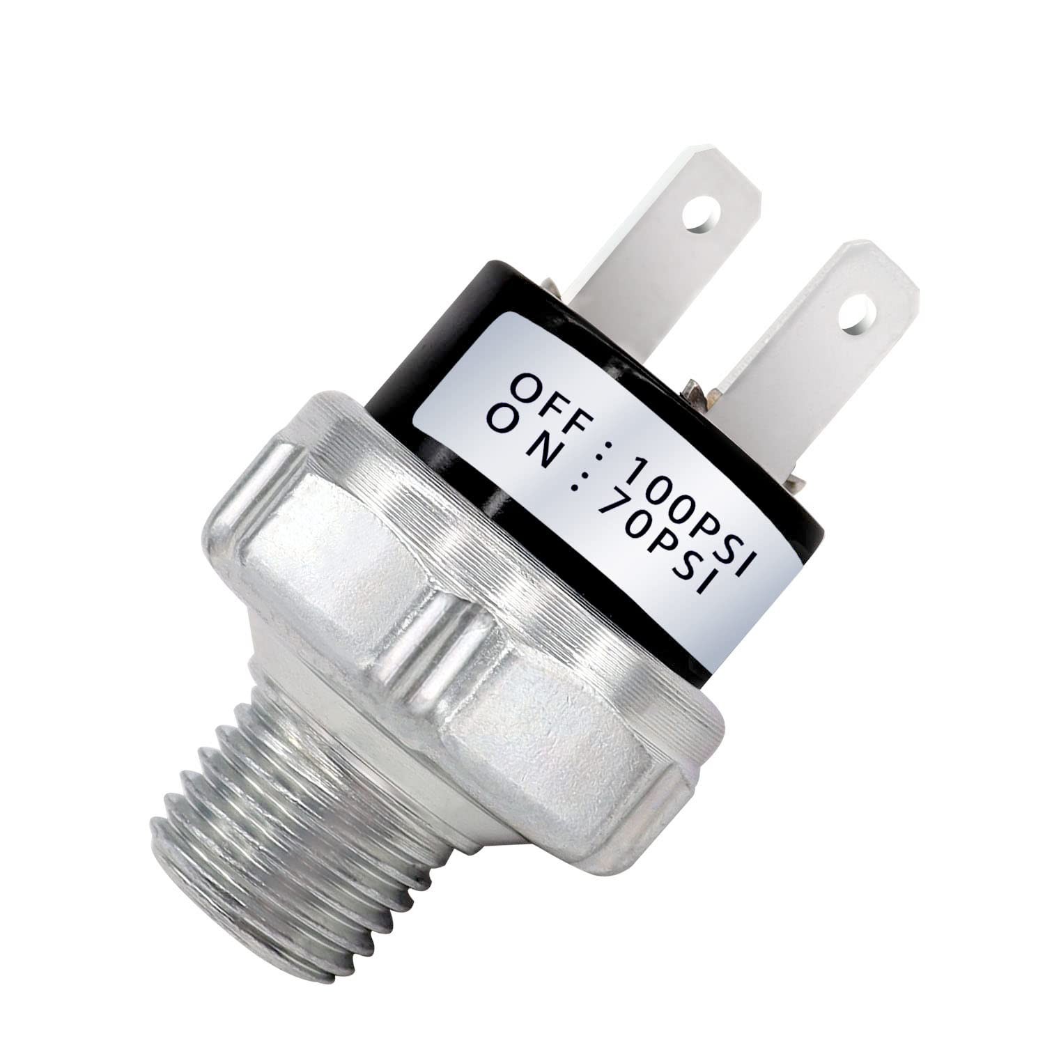 Air Pressure Switch 70100 PSI 1/4 NPT 12V/24V DC Air Compressor Horn Valve