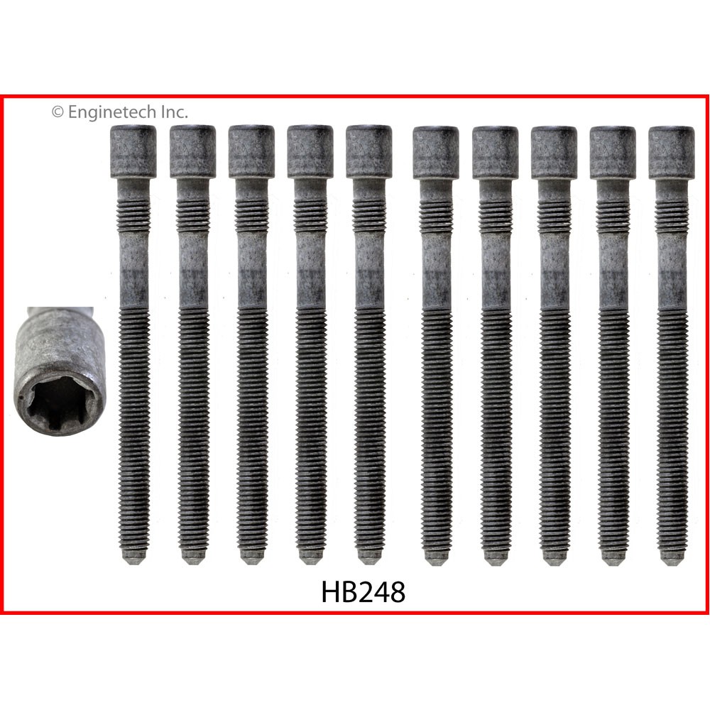 Enginetech Engine Cylinder Head Bolt Set HB248;