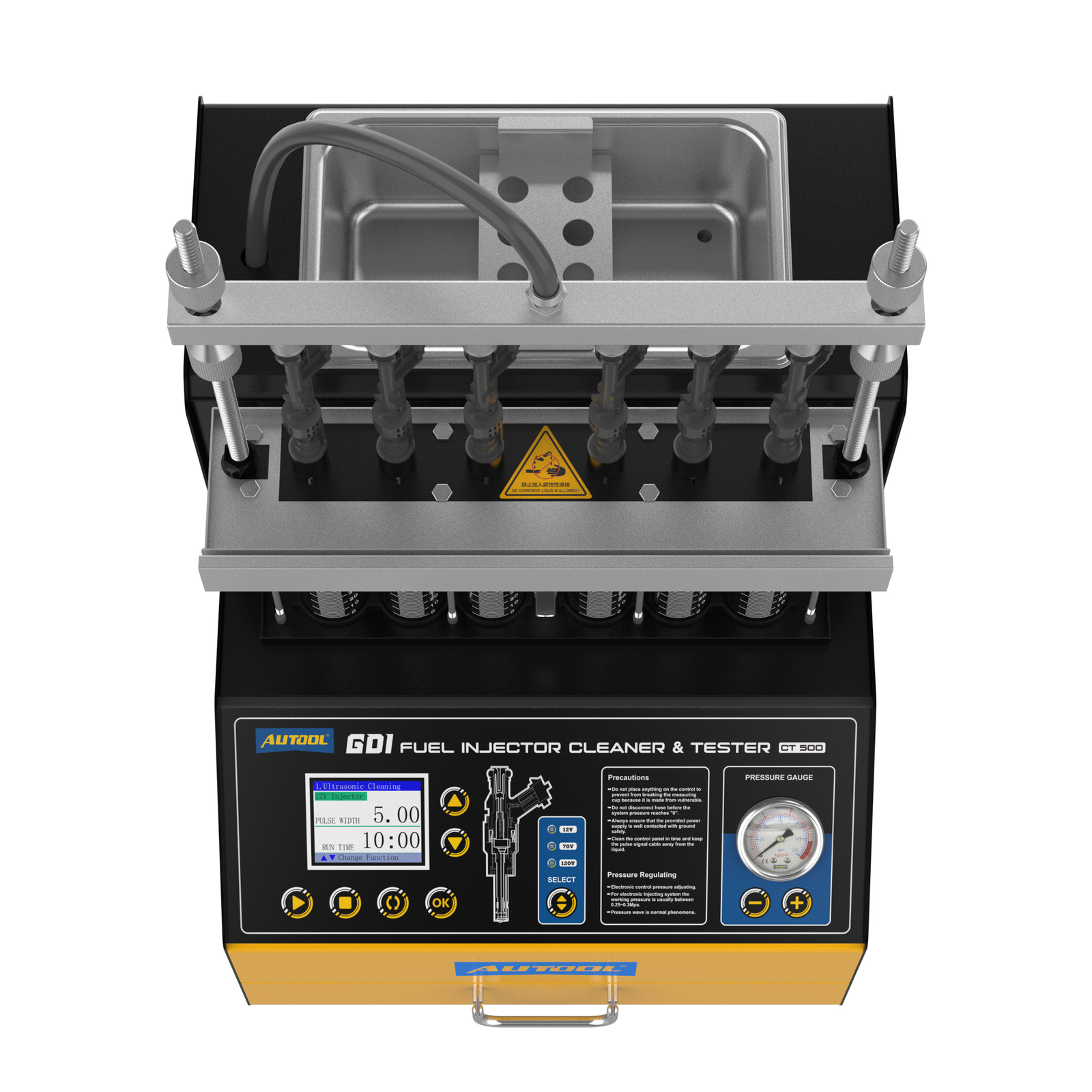 AUTOOL CT500 GDI Injector Tester Cleaner Ultrasonic Petrol Car Cleaning Machine