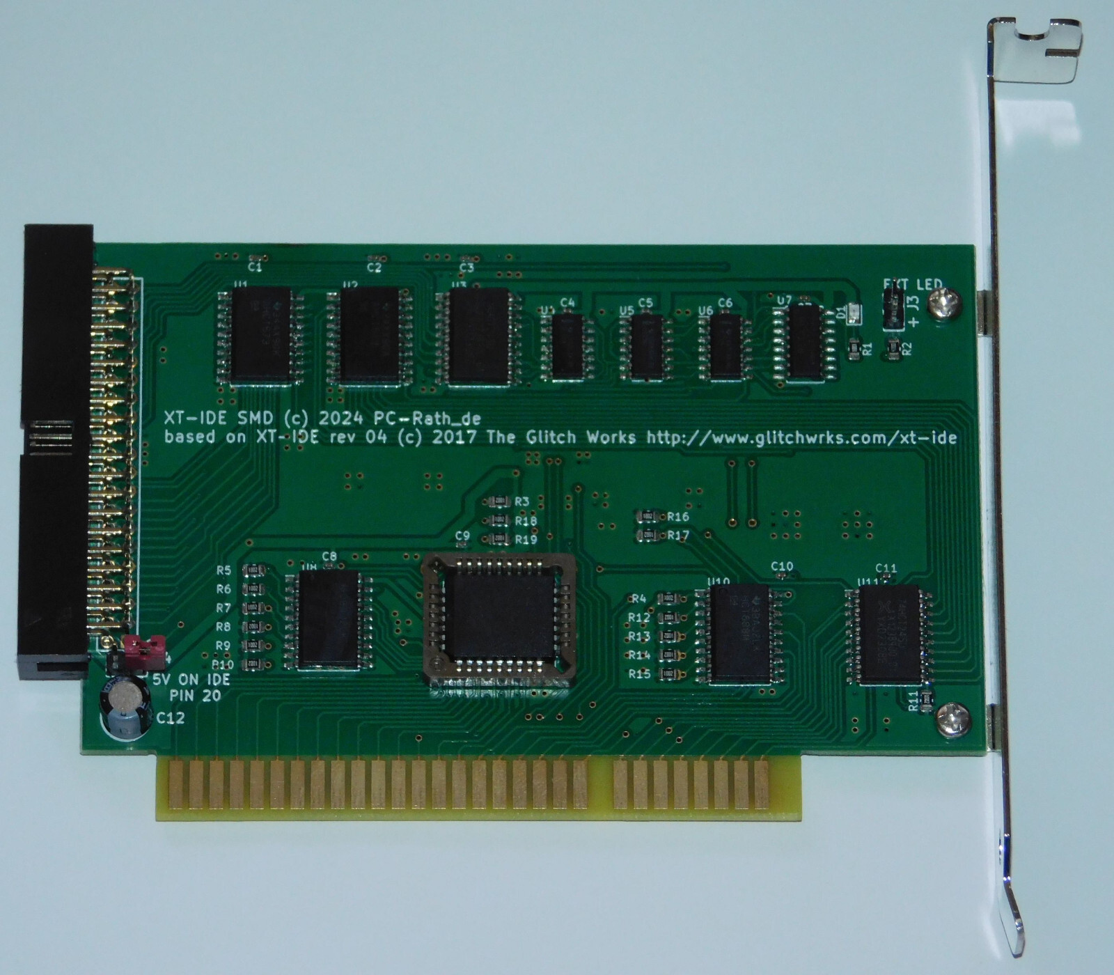 XT IDE Controller Platine Boot BIOS XT-IDE XTIDE HDD Festplatten Controller ISA