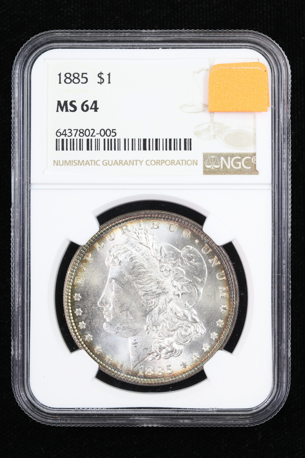 1885 Morgan Dollar NGC MS64 3HC4