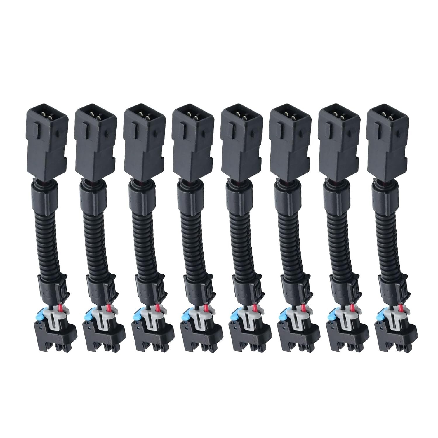 8pcs EV1 Injector Harness Pigtail Adapter for LS1 LS6 LQ4 LQ9 4.8 5.3 6.0 Delphi