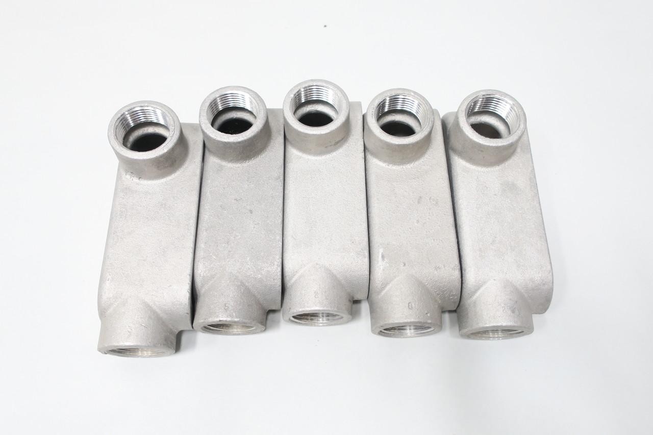 Box Of 5 Appleton APP LR39 Fm9 Unilet Aluminum Conduit Outlet Body Lr 1in