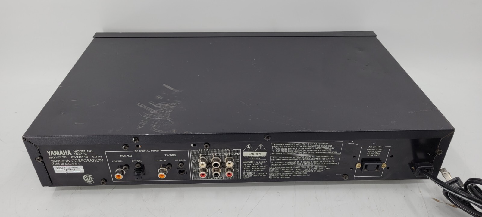 Yamaha DDP-2 Digital Sound Processor - TESTED - EB-12367