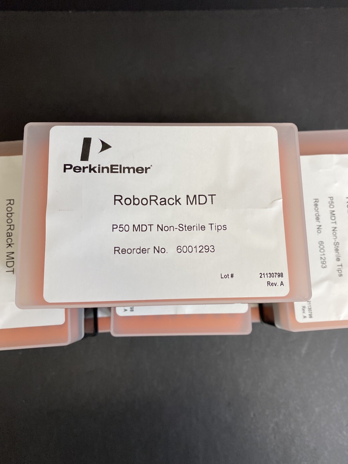 Perkin Elmer Pipette Tips 50 ul RoboRack 10 Racks with 96 Tips Each