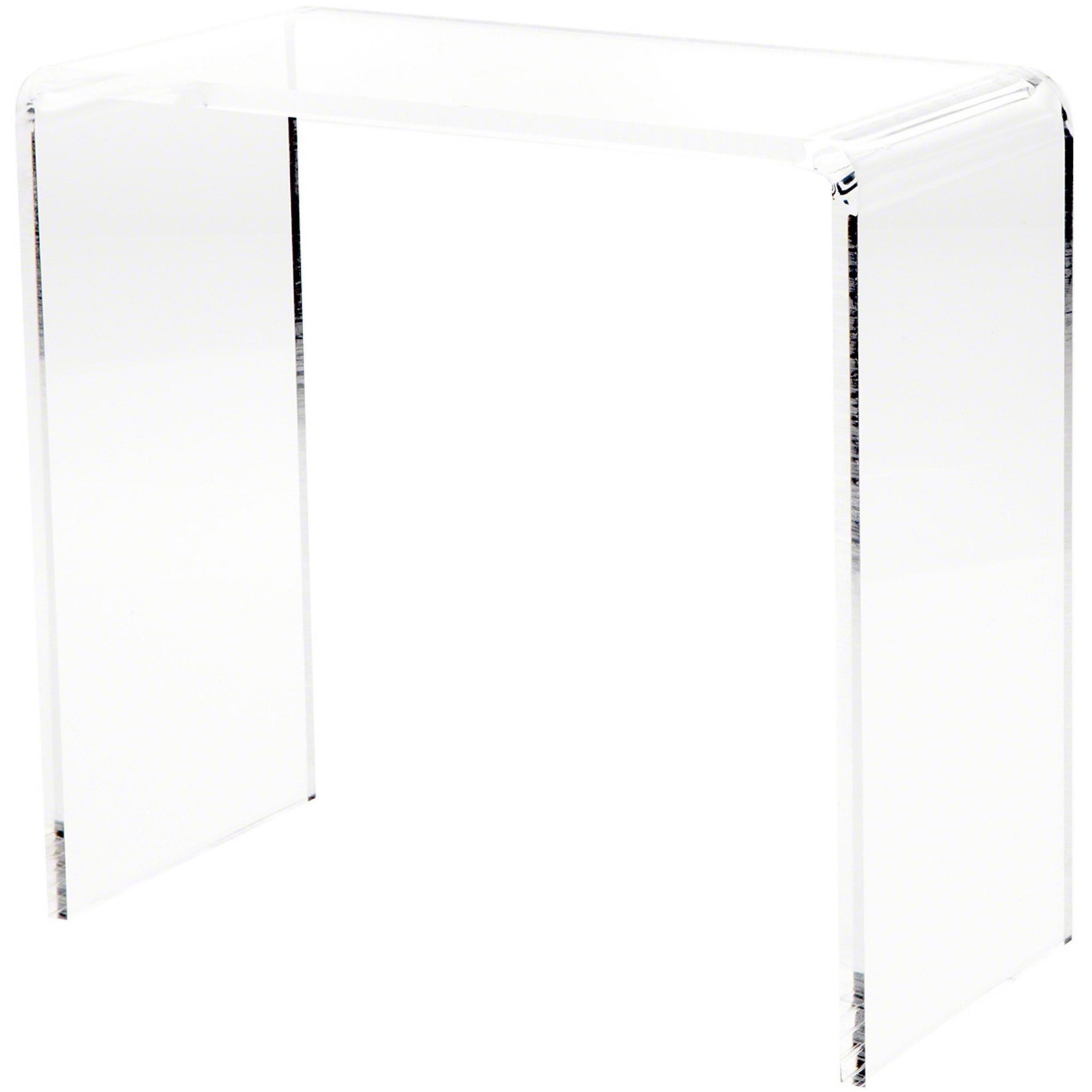 Plymor Clear Acrylic Vertical Rectangle Riser, 12" H x 12" W x 6" D (3/8" thick)