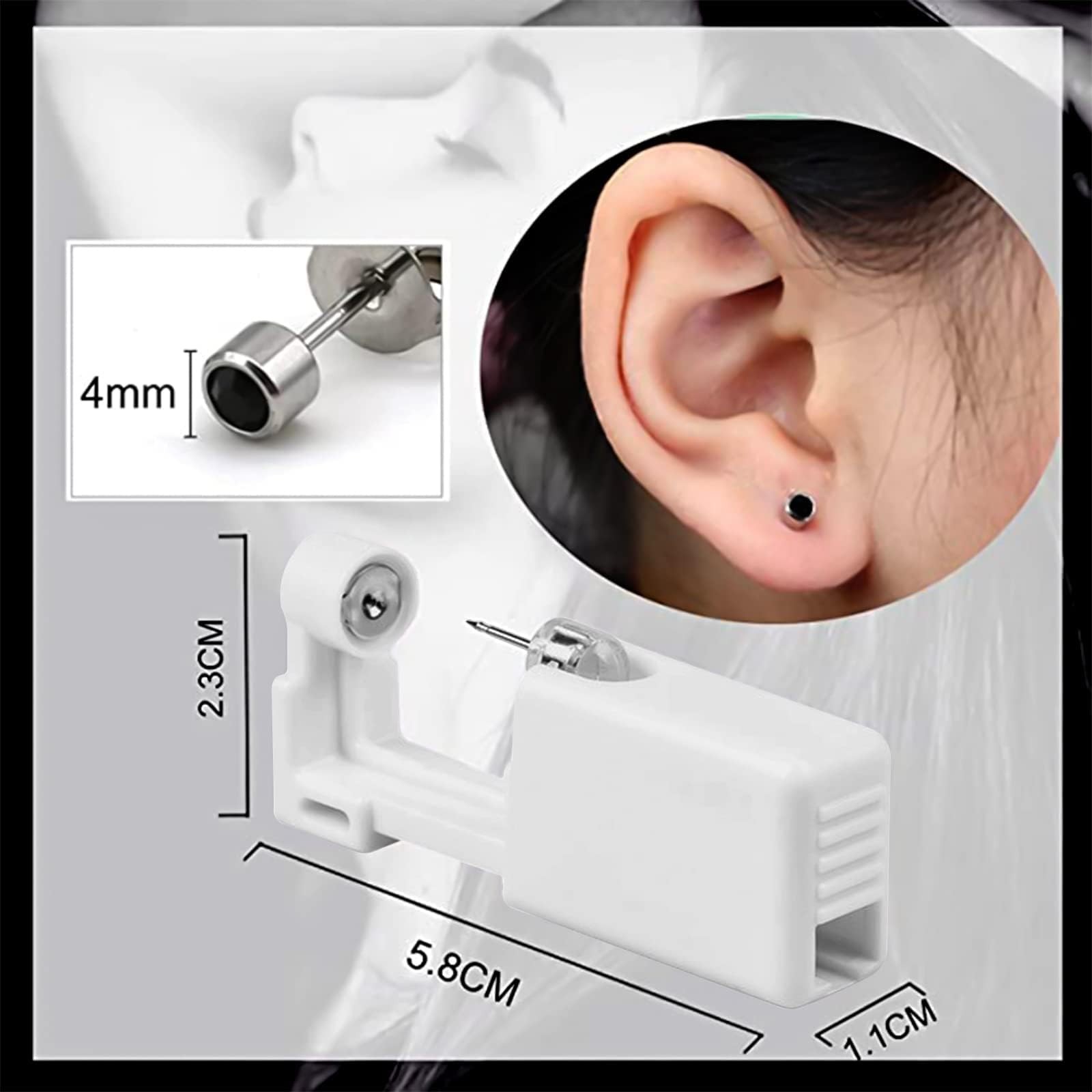 Nose Piercing 2 Pack Self Nose Piercing Kit Unit Disposable Nose Piercin