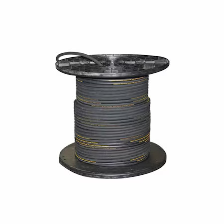 INTERSTATE PNEUMATICS HA66-600E 3/8 Inch 600 ft Black Rubber Hose - WP 300 PSI