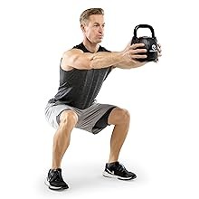 Marcy Strength Training Soft Kettlebell with Handle for Weightlifting,