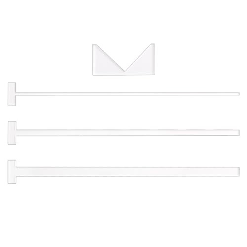 Acrylic Book Binding Guide, 4 Pcs Book Cover Guide Tool Book Binding Ruler