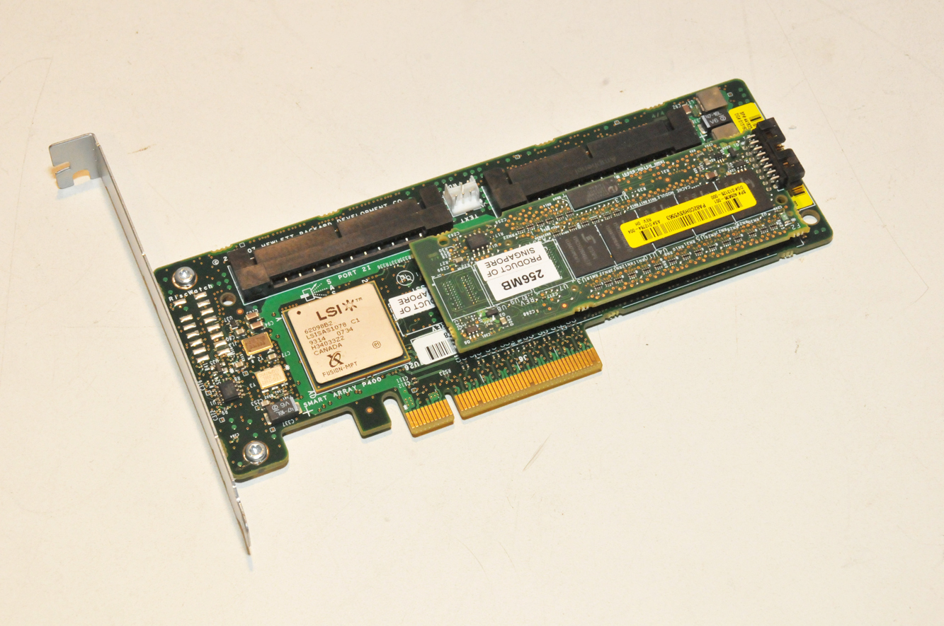 HP LSI P400 Smart Array SAS PCIe RAID Controller 256MB 441823-001 / 405836-001