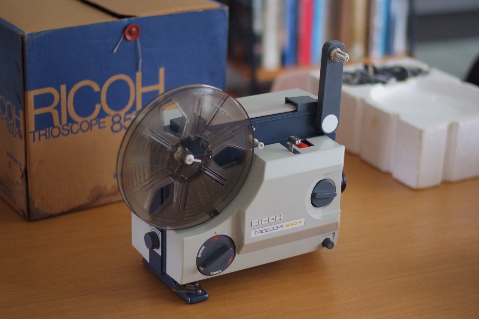 Ricoh 850-P Film Projector, 8mm, Made in Japan, Modernist, Rare, In Original Box