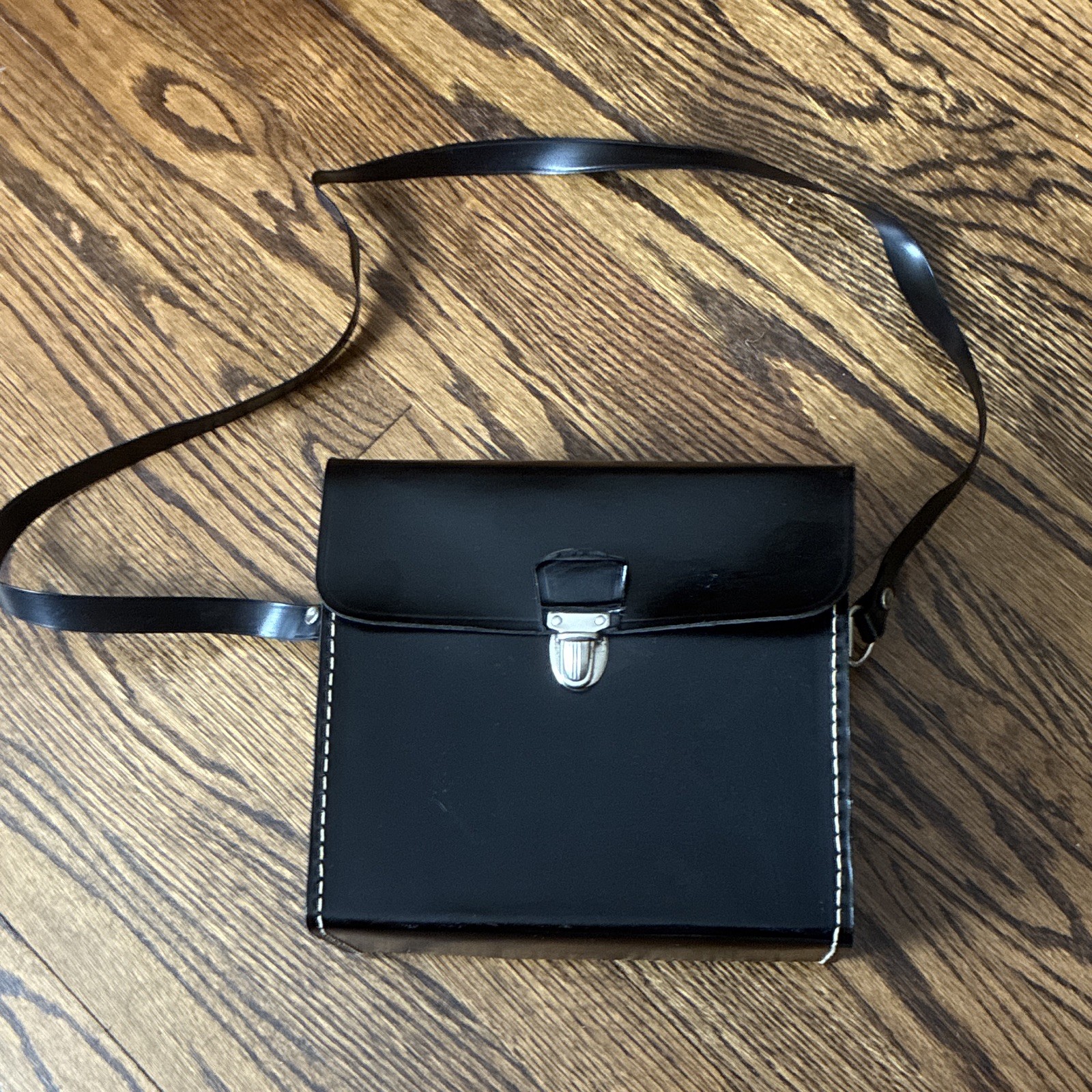 Black Binocular Case/Bag with Shoulder Strap (Fun for Vintage Purse)
