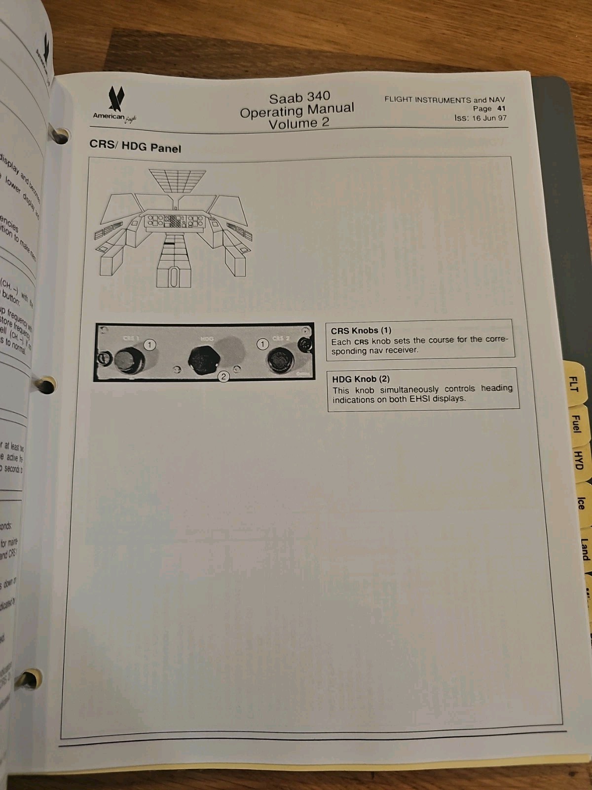 American Eagle SAAB 340 Operating Manual Volume 2 Used