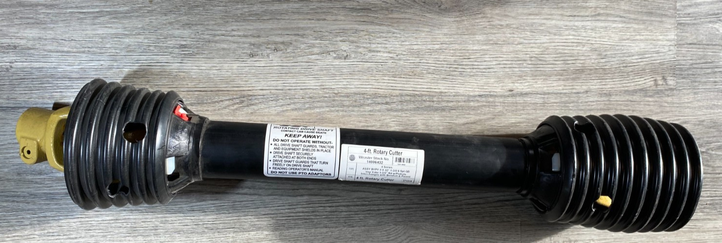 NEW Weasler Complete BYPY 4 Series Metric Driveline 14006432 4' Rotary Cutter