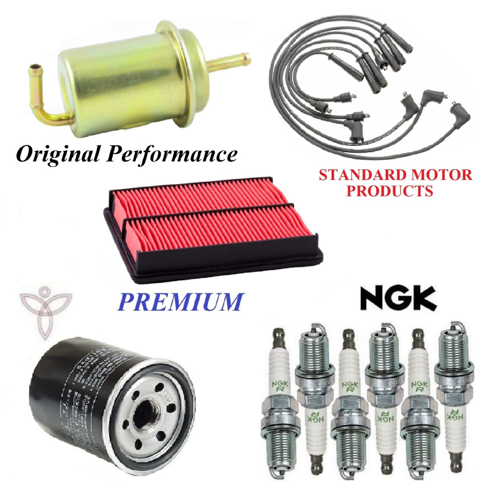 Tune Up Kit Filters Cap Wire Spark Plugs For MAZDA MPV V6 3.0L 1992-1995