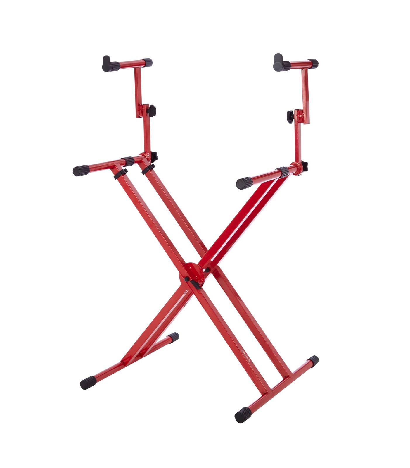 Gator GFW-KEY-5100XRED Two Tier X Style Keyboard Stand in Nord Red