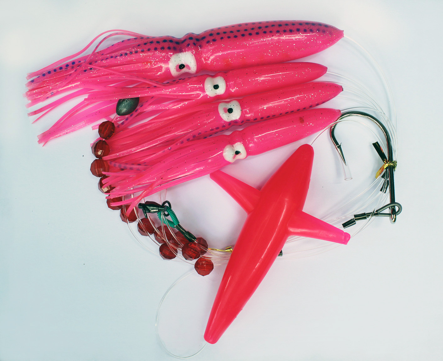 TACKLEWORKS Daisy Chain Arsenal Tuna Marlin Dolphin with Free Bag