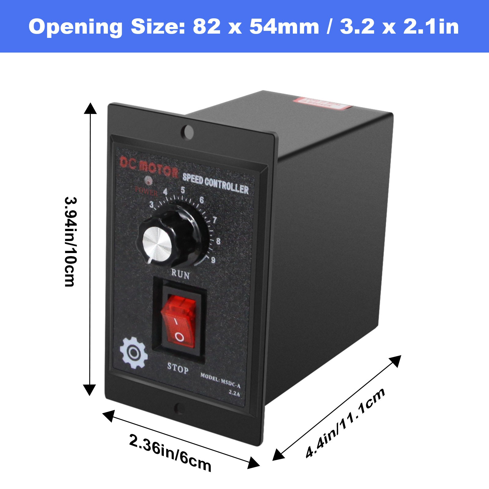 (500W)110VAC In 90V DC Output DC Motor Speed Controller Switch Forward Reverse