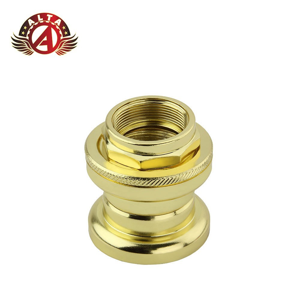 ALTA BMX Threaded Bicycle Headset 1" Gold Steel 21.1 x 32.5 x 27mm Bike Fork.