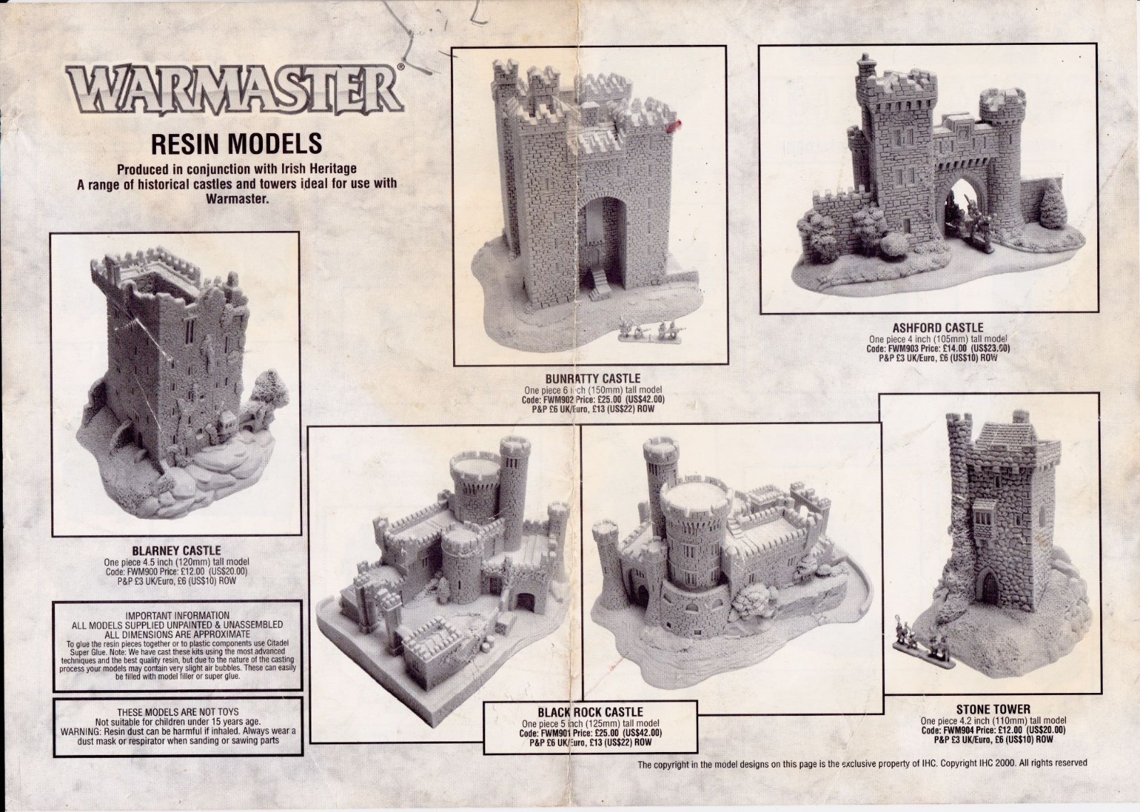 2000 Warmaster Resin Models Catalog Page (Forge World, Warhammer)