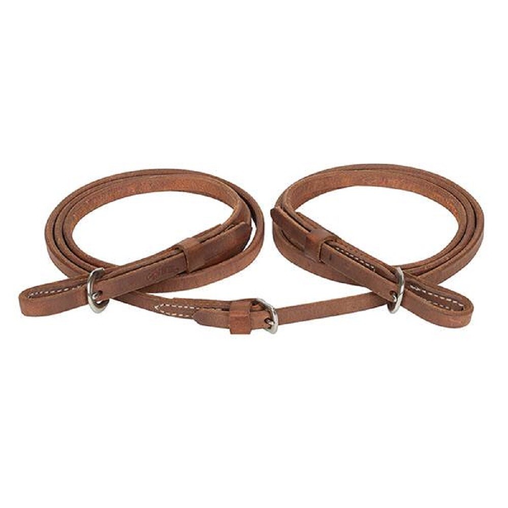 9' foot x 1/2" Weaver Leather STACY WESTFALL WESTERN DRESSAGE REIN w/ Bit ends
