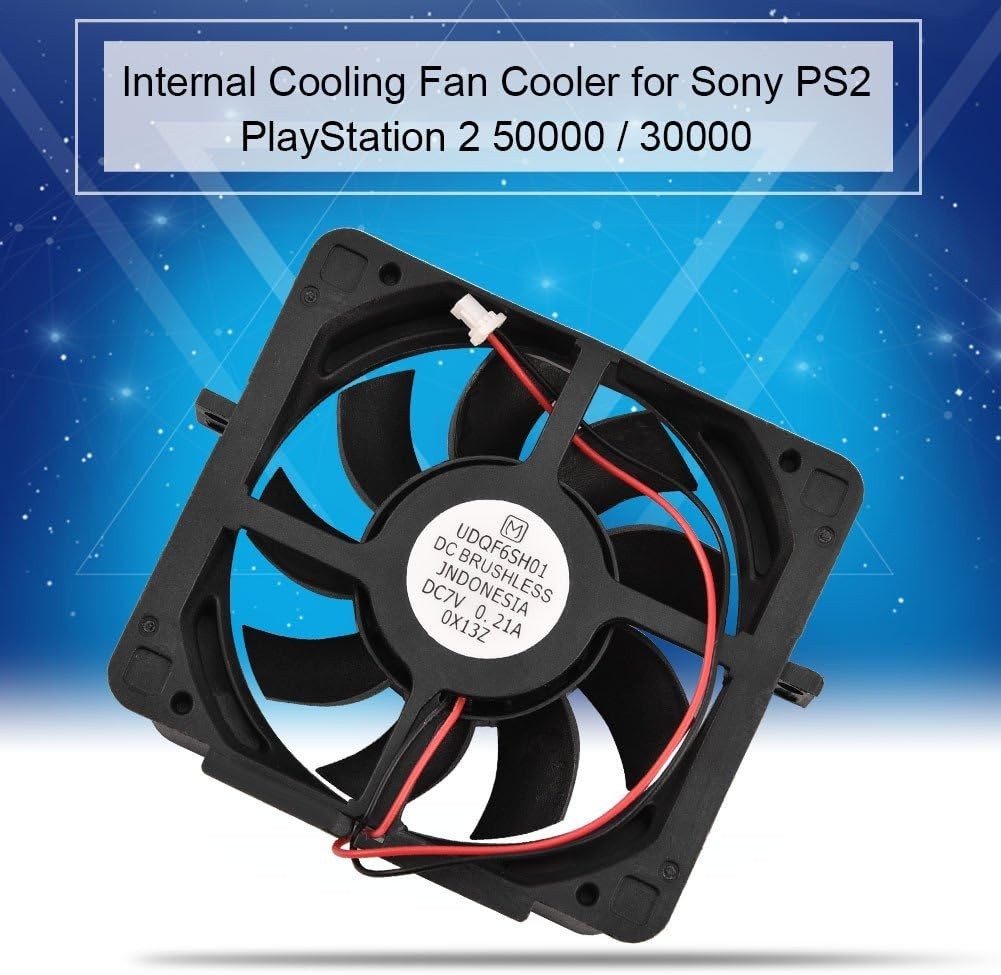 Replacement 30dB PS2 Cooler Fan, 2-Pin Connector, Easy Swap Installation