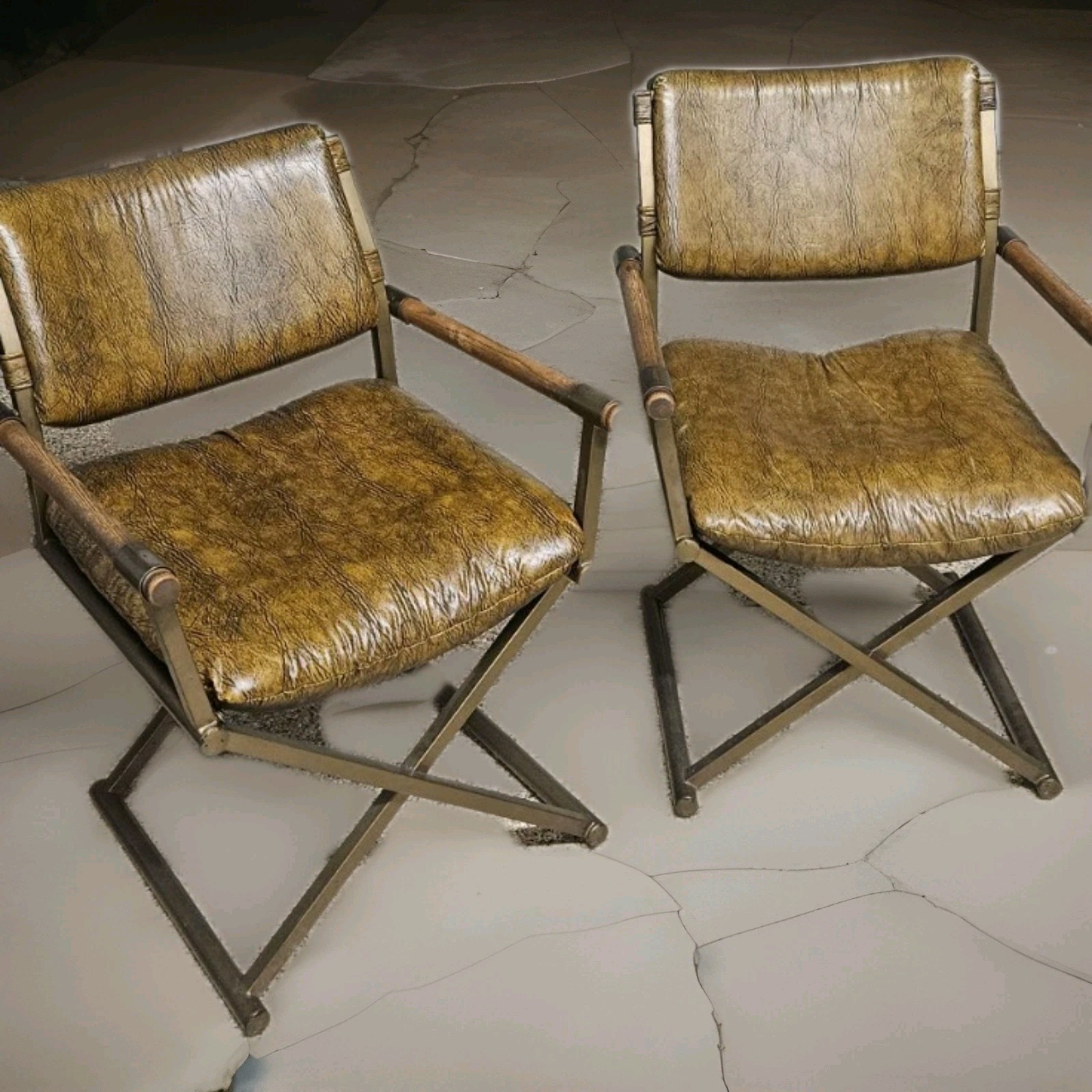 Vintage Mid-century Milo Baughman For California Style  Director's Chairs (2)