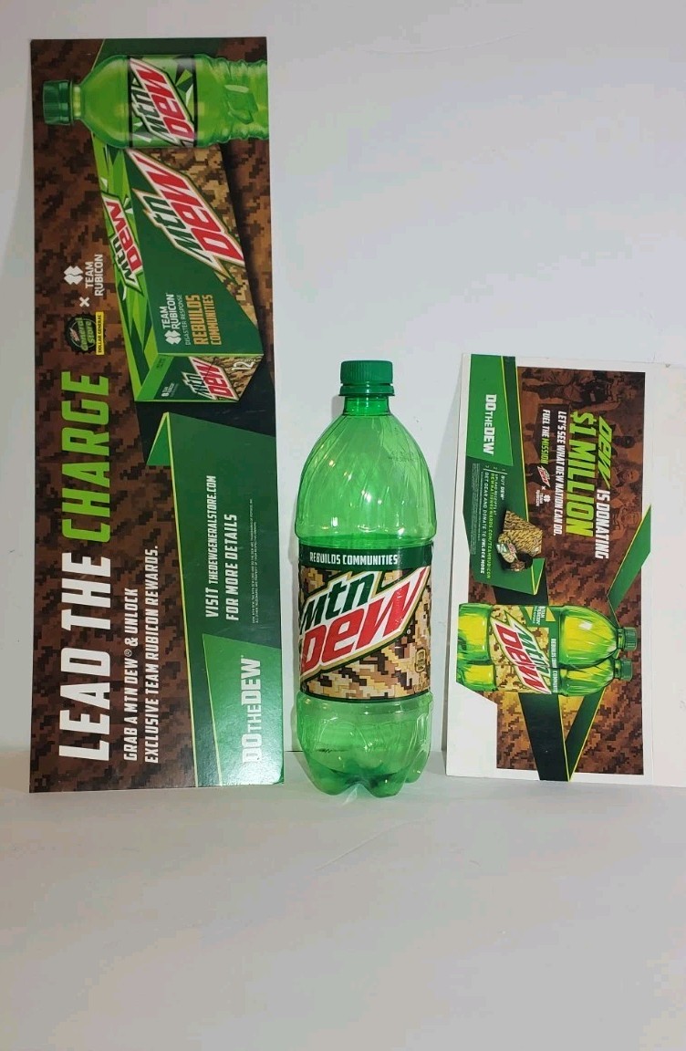 2019 Mountain dew Camouflage 1 Liter Signs