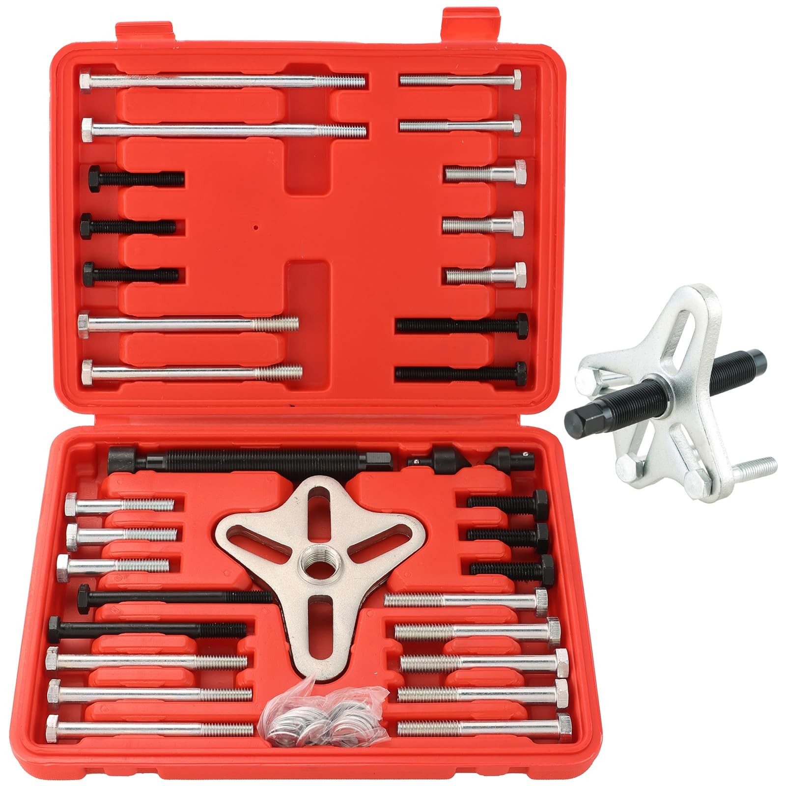 46PCS Harmonic Balancer Puller Set, Steering Wheel Puller Kit Steering Wheel ...