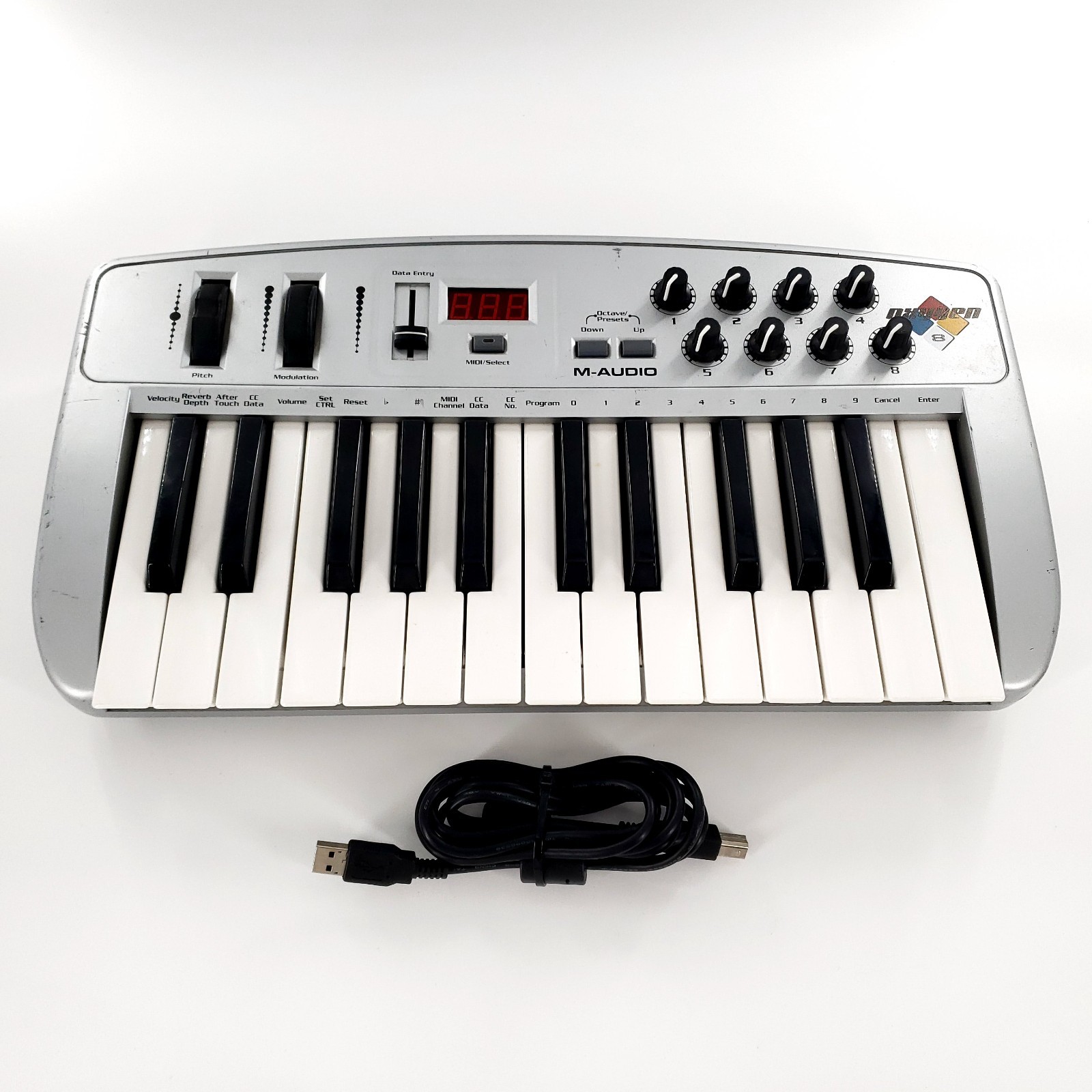 M-Audio Oxygen 8 MIDI Controller Keyboard w/ USB Cable Tested & Works