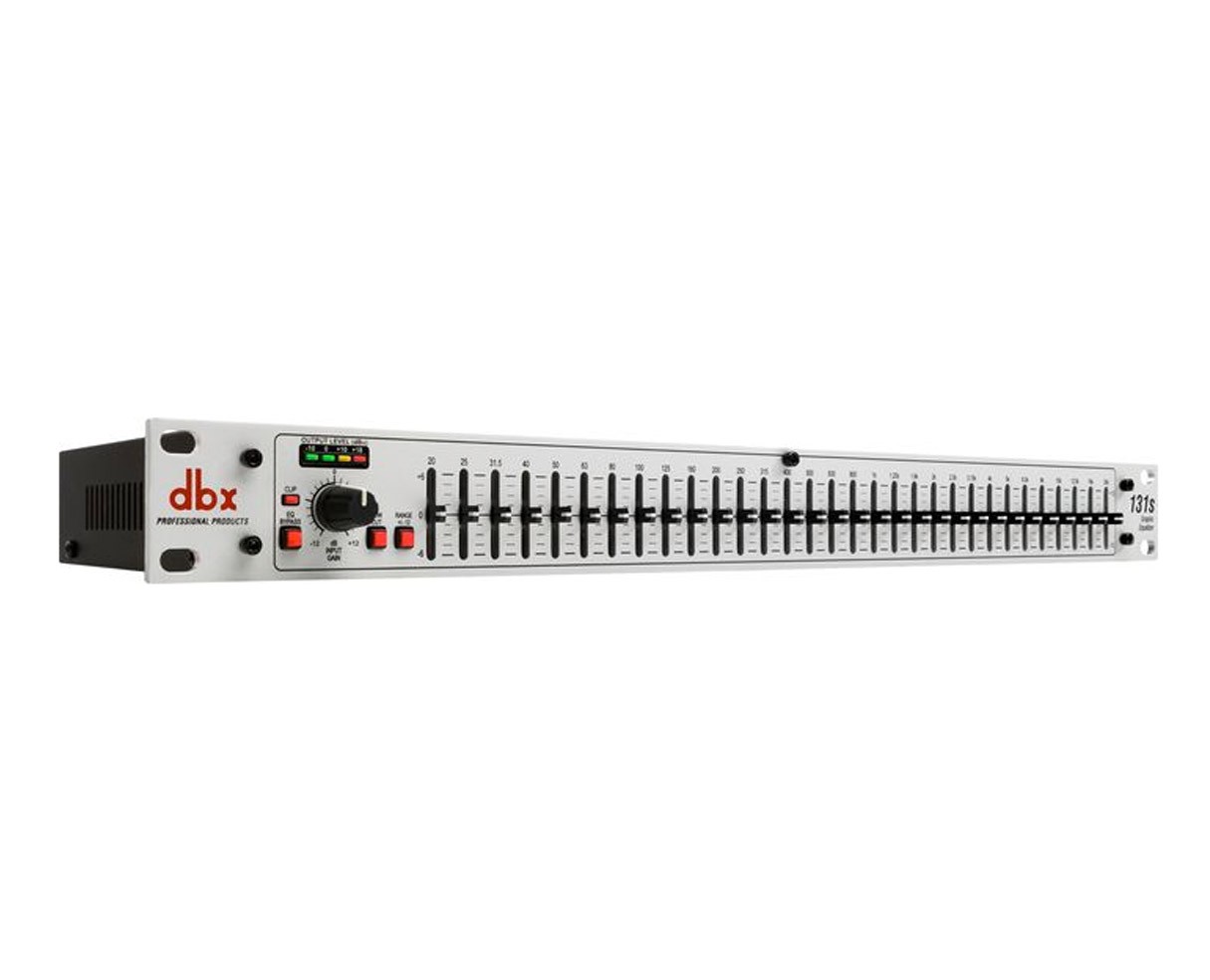 DBX 131s Single Channel 31-Band Graphic Equalizer Switchable ±6 or ±15 dB 1U EQ