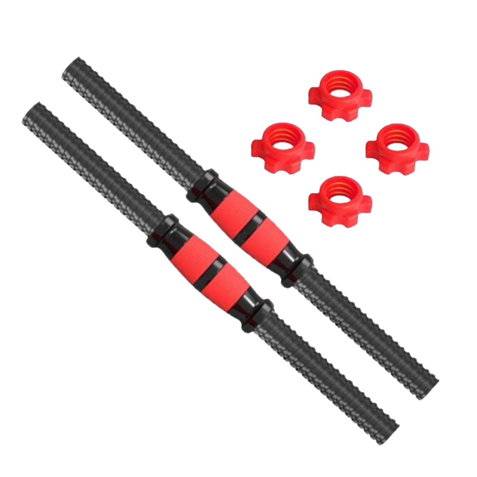 2X Dumbbell Handle Dumbellsweights Set Sturdy with 4 Collars Barbell Bar for ...