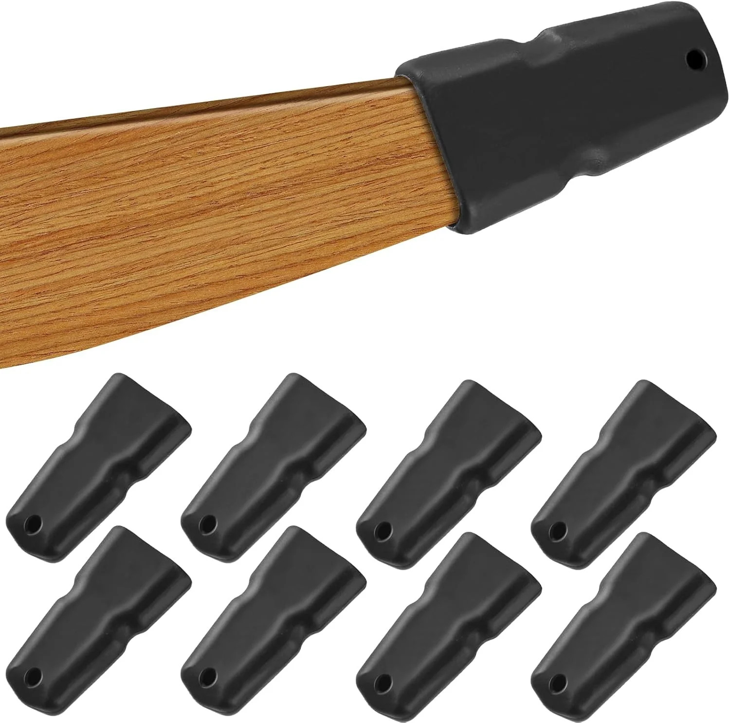 Amyhill 8 Pcs Recurve Bow Tip Protector Longbow Tip Guard Archery Accessories Si
