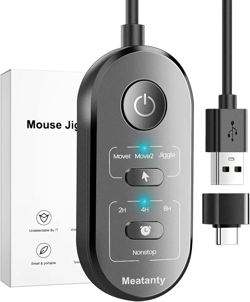3 in 1 USB Mouse Mover with Timer, Separate Mode Selection and ON/Off Button,...