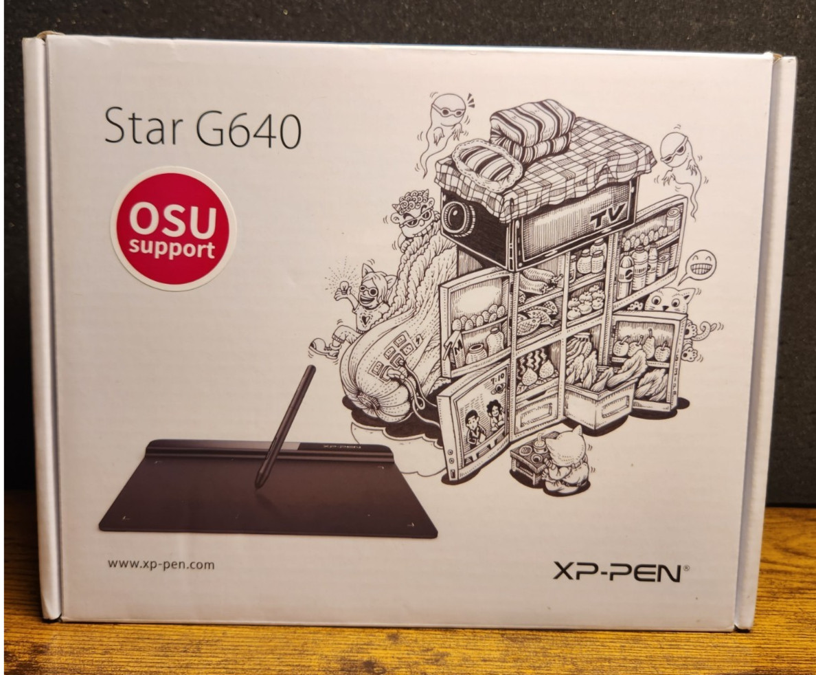 XP-Pen Star G640 Drawing Tablet 6x4 8192 Pressure Levels Stylus Box