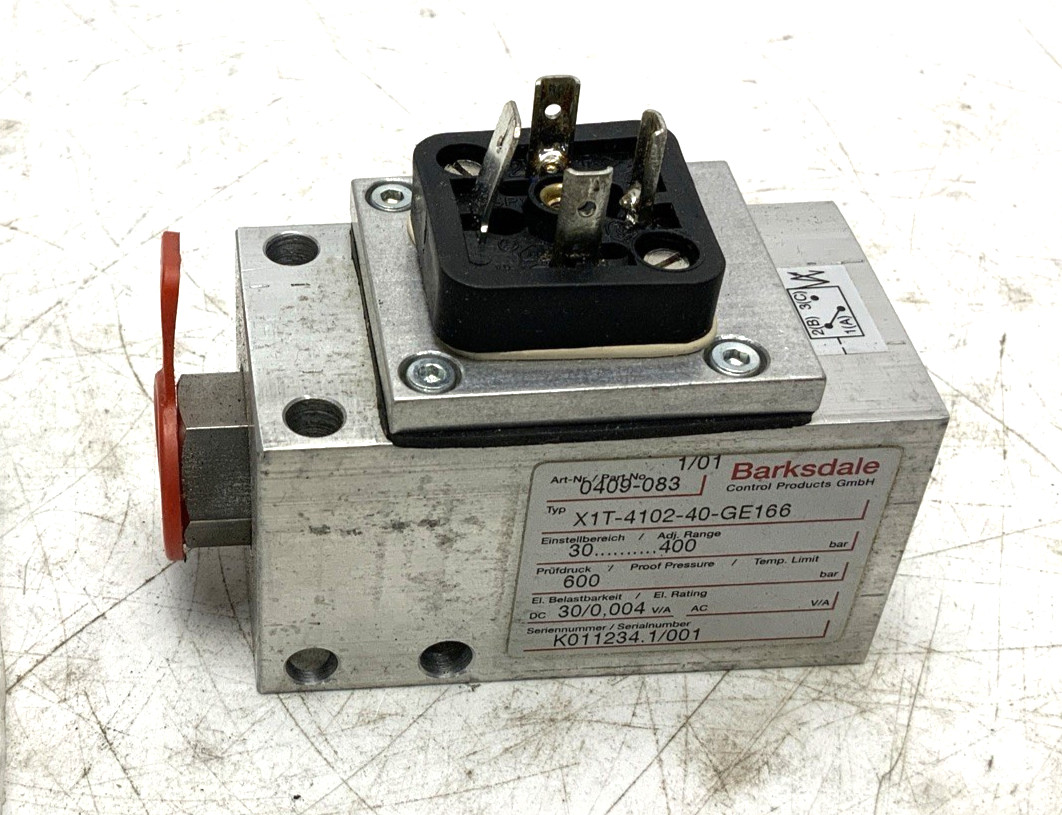 NEW IN BOX BARKSDALE SWITCH  X1T-4102-40-GE166 PRESSURE SWITCH 99-0550-88-11-00