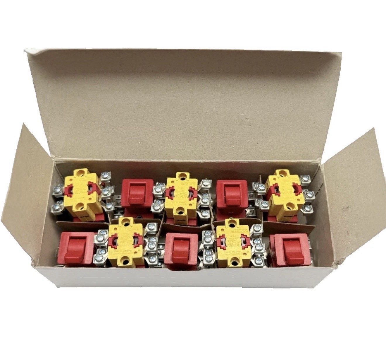 BOX OF 10, GO6073F1 SCHLEGEL Toggle/Flip on/off Emergency Safety Switch 300VAC