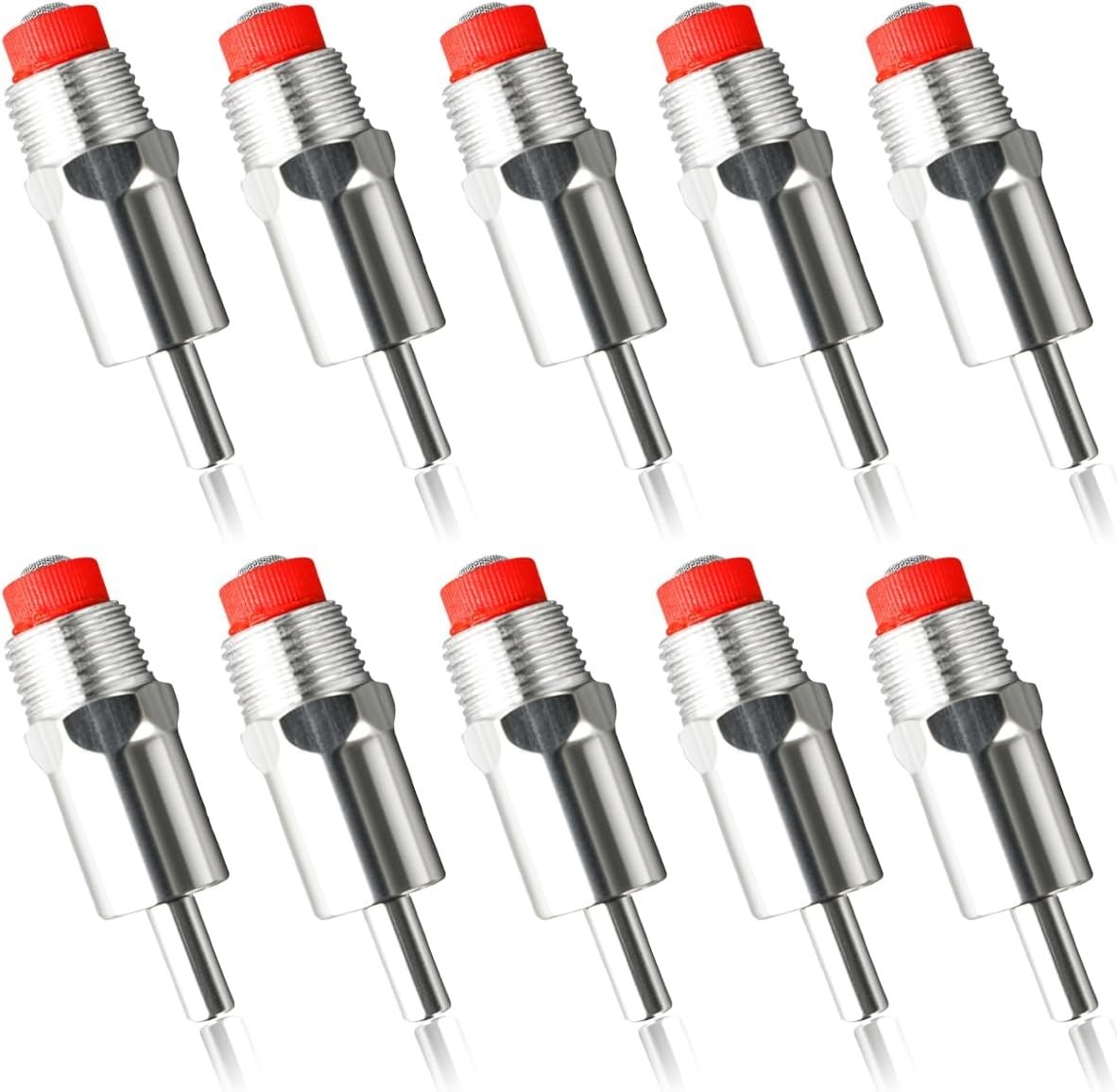 10 Pack Pig Nipple Drinker Waterer Stainless Steel 1/2 NPT Pig Nipple Drinker...