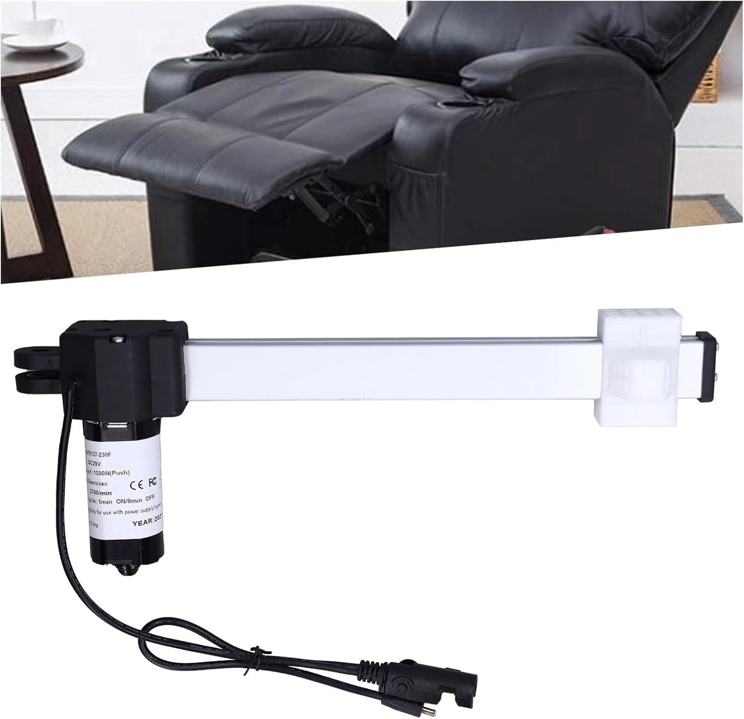 Electric Recliner Actuator Motor 230mm 9in DC29V Sofa Lift Chair New
