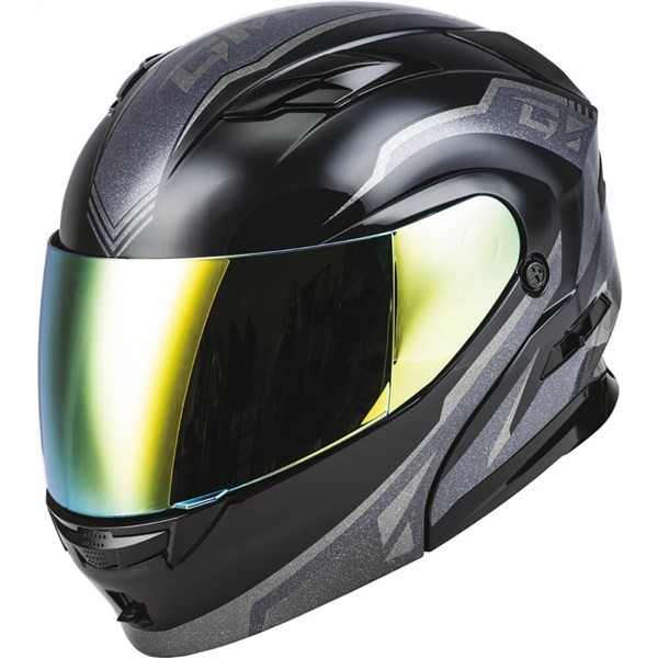 Sz S Black/Metallic Grey/Silver GMAX MD-01 Volta Modular Helmet